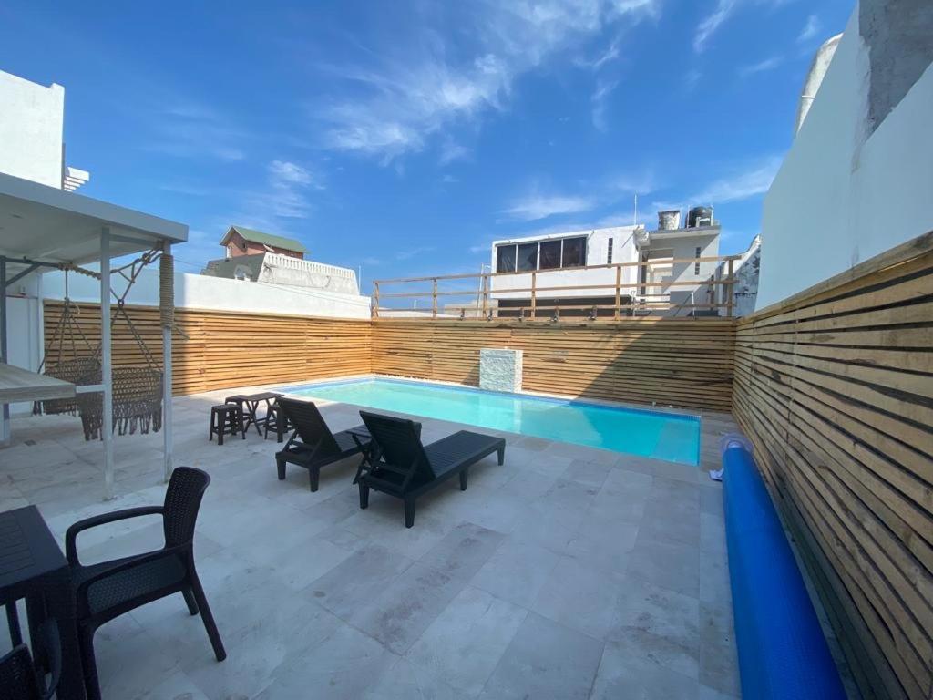 Apartamento FRENTE PLAYA vista al mar, PISCINA DE USO EXCLUSIVO Boca del Río Exterior foto