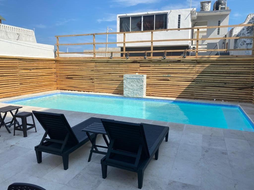 Apartamento FRENTE PLAYA vista al mar, PISCINA DE USO EXCLUSIVO Boca del Río Exterior foto