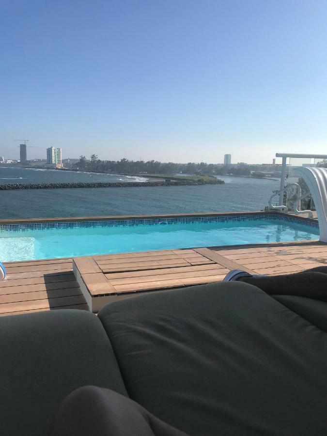 Apartamento FRENTE PLAYA vista al mar, PISCINA DE USO EXCLUSIVO Boca del Río Exterior foto